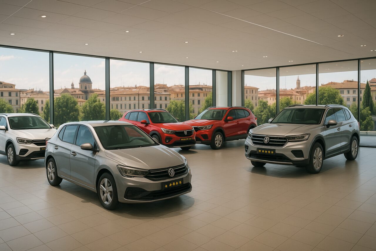 Sei auto con 5 stelle EuroNCAP disponibili in noleggio a lungo termine in Italia