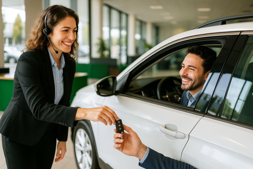 Consegna auto sostitutiva garantita dal noleggio a lungo termine durante la riparazione dopo un sinistro
