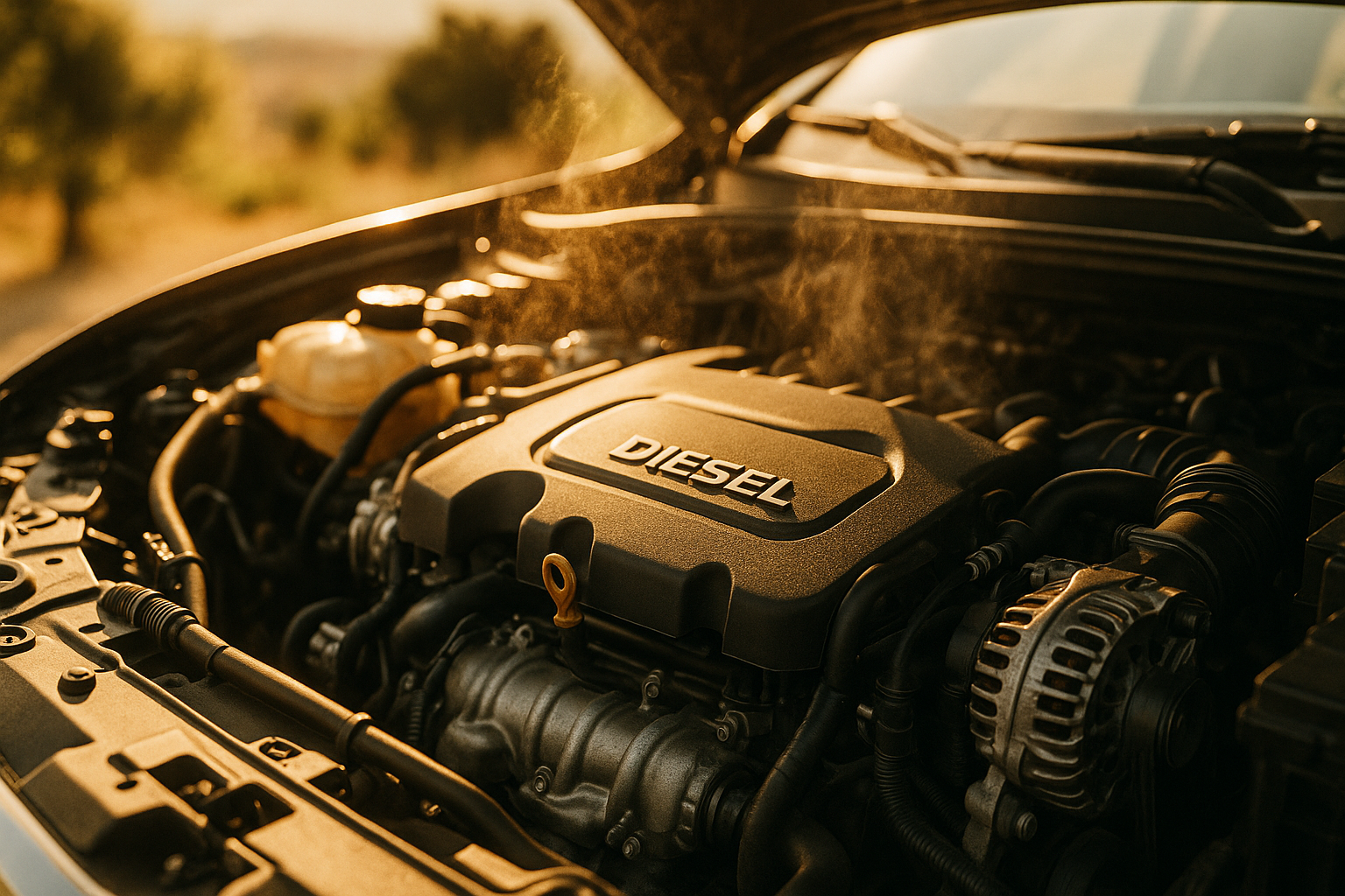 Motore diesel con difficoltà di avviamento in estate, problema comune sulle auto diesel