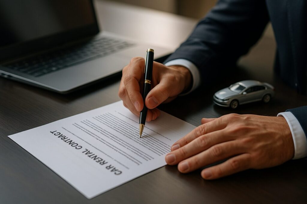 Lettura del contratto di noleggio a lungo termine aziendale: verificare le voci incluse come Kasko, manutenzione e bollo auto