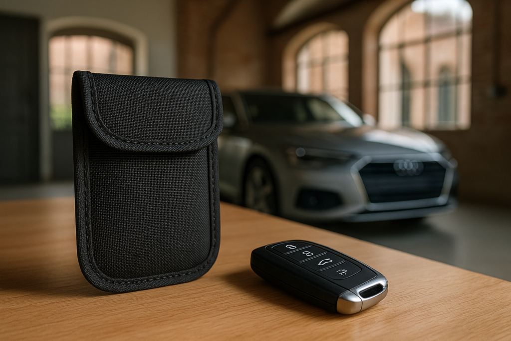 Custodia anti-relay Faraday per chiavi keyless: protezione dal relay attack per auto