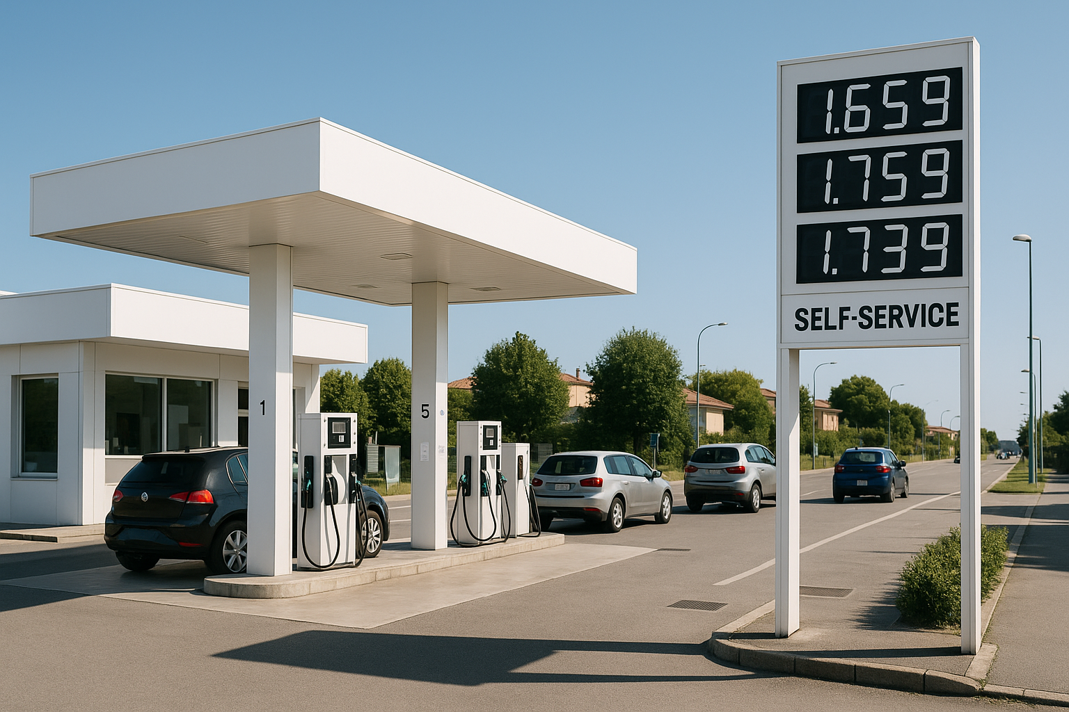 Distributore low cost pompa bianca in Italia con prezzi carburante convenienti