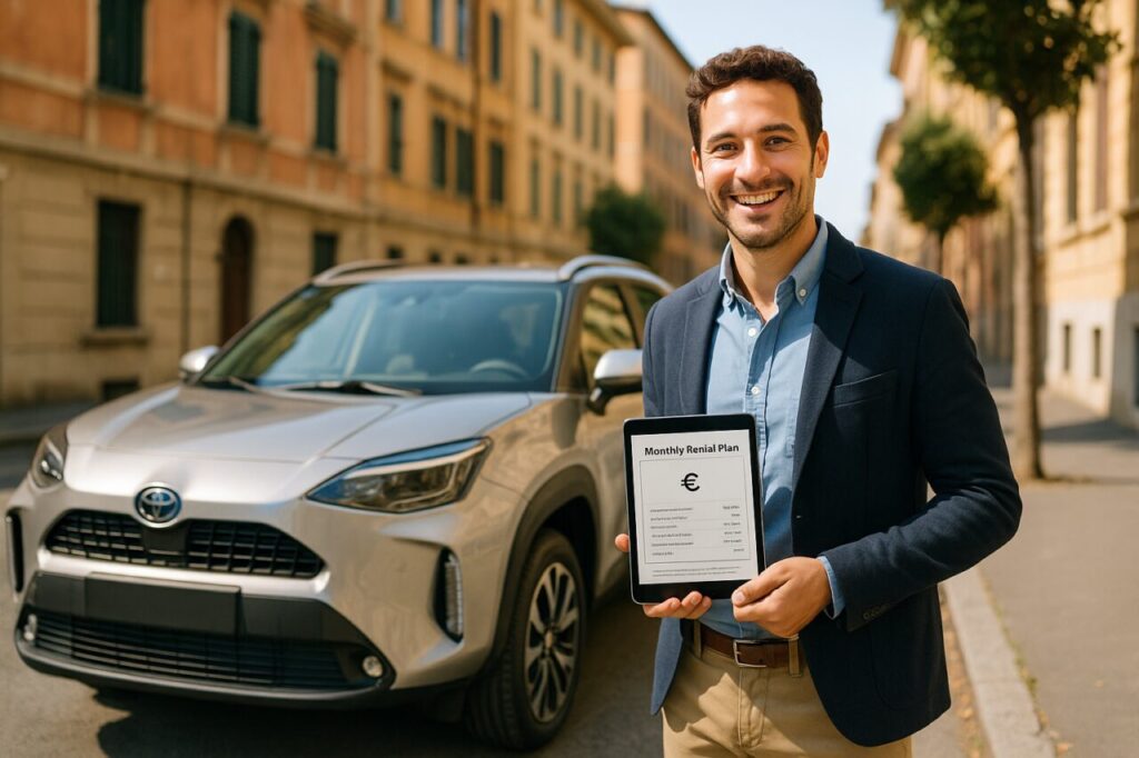Privato italiano con offerta standard di noleggio a lungo termine senza anticipo