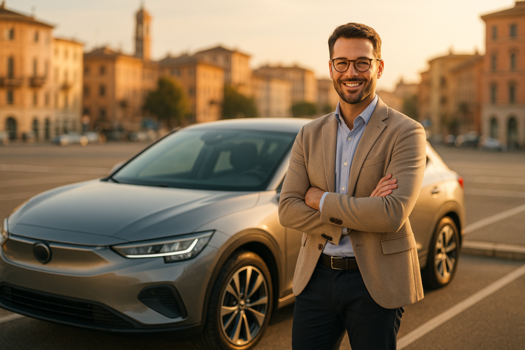 Libero professionista con auto in noleggio a lungo termine senza anticipo tutto incluso in Italia