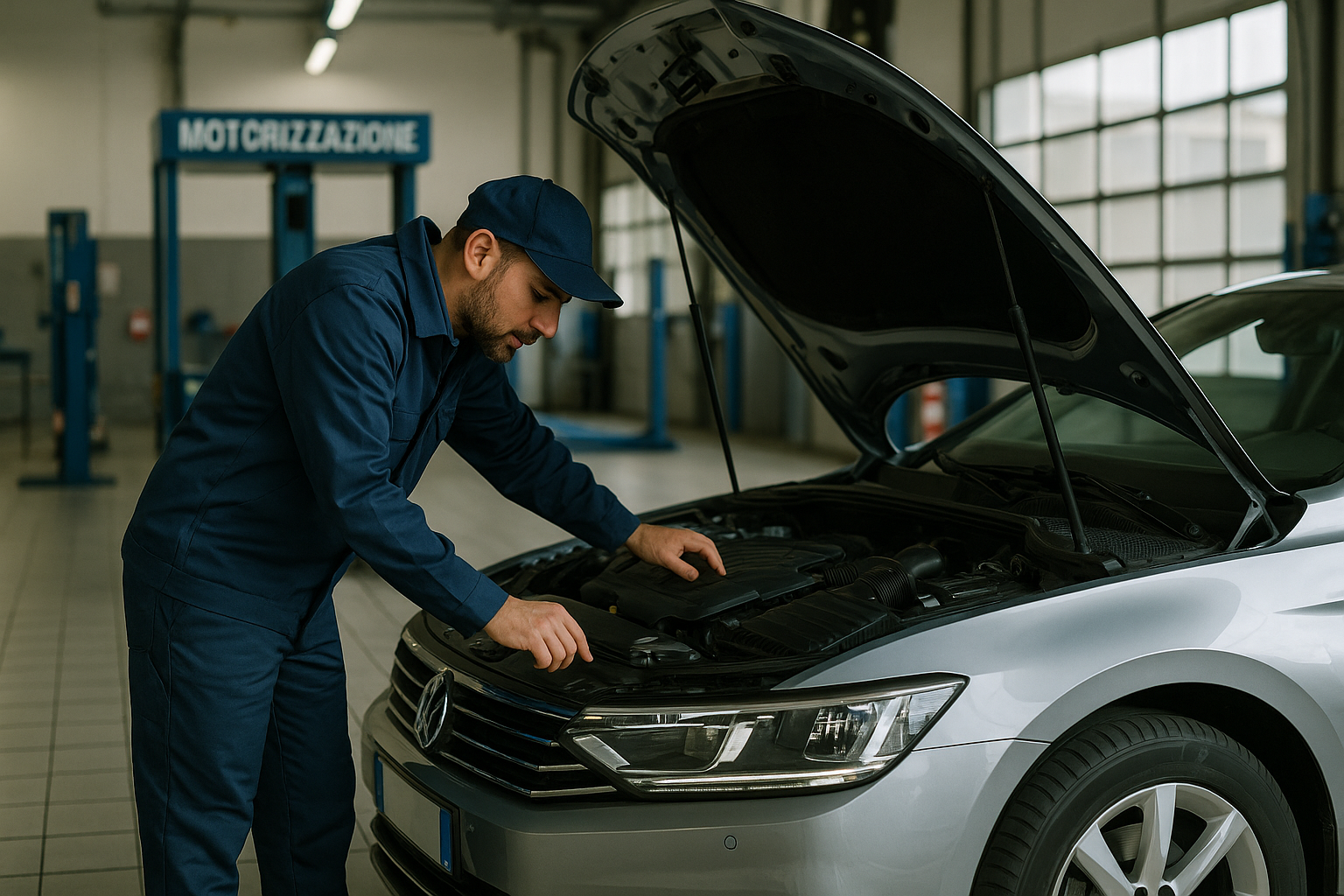 Revisione auto in centro autorizzato per veicoli in noleggio a lungo termine in Italia