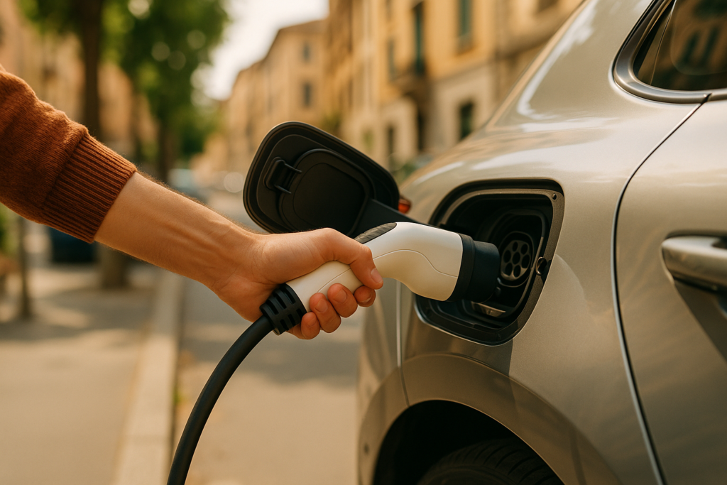 Ricarica auto elettrica in noleggio a lungo termine per la mobilità green in Italia