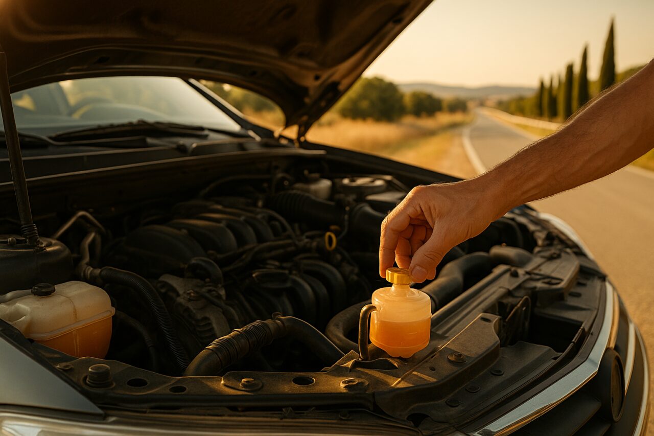 Controllo del liquido refrigerante per prevenire il surriscaldamento del motore in estate