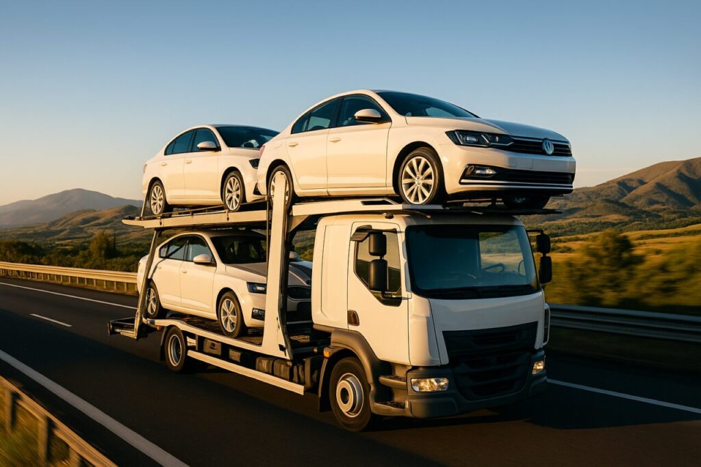 Trasporto veicoli noleggio a lungo termine su autocarro in Italia