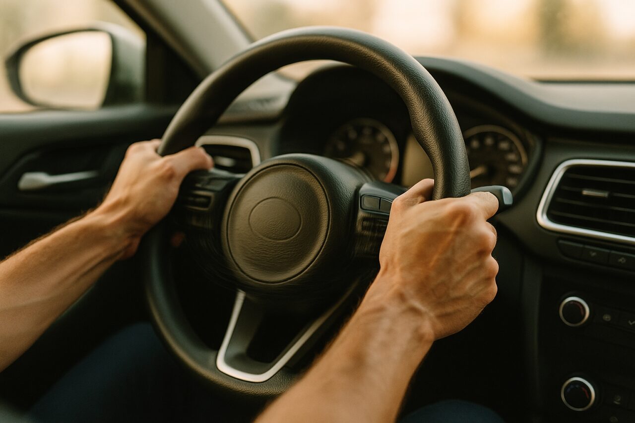 Mani sul volante che vibra durante la guida - cause e soluzioni